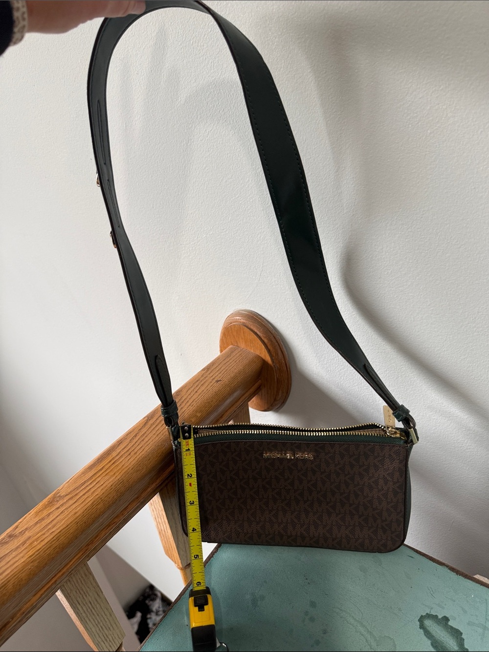 Michael Kors Brown and Black Logo Shoulder Bag